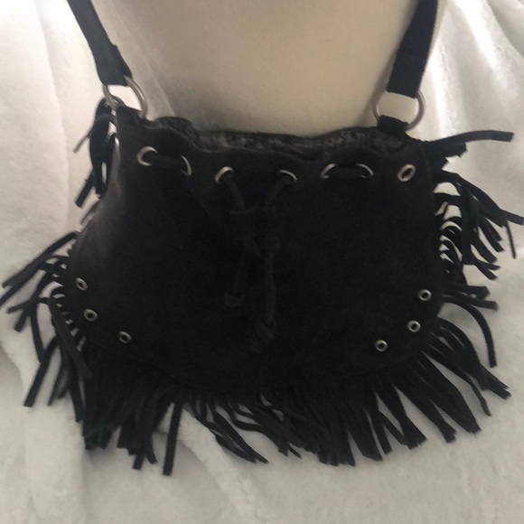 Genuine leather fringe purse - Picture 5 of 11